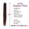 imagePassion Twist Hair  8 Packs 14 Inch Passion Twist Crochet Hair For Women Crochet Pretwisted Curly Hair Passion Twists Synthetic Braiding Hair Extensions 14 Inch 8 Packs T27T350