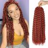 imagePassion Twist Hair  8 Packs 14 Inch Passion Twist Crochet Hair For Women Crochet Pretwisted Curly Hair Passion Twists Synthetic Braiding Hair Extensions 14 Inch 8 Packs T27350