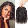 imagePassion Twist Hair  8 Packs 14 Inch Passion Twist Crochet Hair For Women Crochet Pretwisted Curly Hair Passion Twists Synthetic Braiding Hair Extensions 14 Inch 8 Packs T274