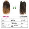 imagePassion Twist Hair  8 Packs 14 Inch Passion Twist Crochet Hair For Women Crochet Pretwisted Curly Hair Passion Twists Synthetic Braiding Hair Extensions 14 Inch 8 Packs T27T27