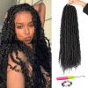 imagePassion Twist Hair  8 Packs 14 Inch Passion Twist Crochet Hair For Women Crochet Pretwisted Curly Hair Passion Twists Synthetic Braiding Hair Extensions 14 Inch 8 Packs T271B