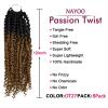 imagePassion Twist Hair  8 Packs 14 Inch Passion Twist Crochet Hair For Women Crochet Pretwisted Curly Hair Passion Twists Synthetic Braiding Hair Extensions 14 Inch 8 Packs T27OT27