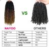 imagePassion Twist Hair  8 Packs 14 Inch Passion Twist Crochet Hair For Women Crochet Pretwisted Curly Hair Passion Twists Synthetic Braiding Hair Extensions 14 Inch 8 Packs T27T1B3027