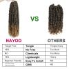 imagePassion Twist Hair  8 Packs 14 Inch Passion Twist Crochet Hair For Women Crochet Pretwisted Curly Hair Passion Twists Synthetic Braiding Hair Extensions 14 Inch 8 Packs T27T27