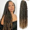 imagePassion Twist Hair  8 Packs 14 Inch Passion Twist Crochet Hair For Women Crochet Pretwisted Curly Hair Passion Twists Synthetic Braiding Hair Extensions 14 Inch 8 Packs T27T27