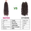 imagePassion Twist Hair  8 Packs 14 Inch Passion Twist Crochet Hair For Women Crochet Pretwisted Curly Hair Passion Twists Synthetic Braiding Hair Extensions 14 Inch 8 Packs T274