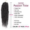 imagePassion Twist Hair  8 Packs 14 Inch Passion Twist Crochet Hair For Women Crochet Pretwisted Curly Hair Passion Twists Synthetic Braiding Hair Extensions 14 Inch 8 Packs T274