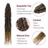 imagePassion Twist Hair  8 Packs 14 Inch Passion Twist Crochet Hair For Women Crochet Pretwisted Curly Hair Passion Twists Synthetic Braiding Hair Extensions 14 Inch 8 Packs T27T27