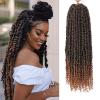 imagePassion Twist Hair  8 Packs 14 Inch Passion Twist Crochet Hair For Women Crochet Pretwisted Curly Hair Passion Twists Synthetic Braiding Hair Extensions 14 Inch 8 Packs T27T30