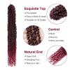 imagePassion Twist Hair  8 Packs 14 Inch Passion Twist Crochet Hair For Women Crochet Pretwisted Curly Hair Passion Twists Synthetic Braiding Hair Extensions 14 Inch 8 Packs T27TBUG