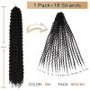 imagePassion Twist Hair  8 Packs 14 Inch Passion Twist Crochet Hair For Women Crochet Pretwisted Curly Hair Passion Twists Synthetic Braiding Hair Extensions 14 Inch 8 Packs T271 B