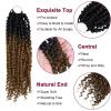 imagePassion Twist Hair  8 Packs 14 Inch Passion Twist Crochet Hair For Women Crochet Pretwisted Curly Hair Passion Twists Synthetic Braiding Hair Extensions 14 Inch 8 Packs T27OT27