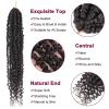 imagePassion Twist Hair  8 Packs 14 Inch Passion Twist Crochet Hair For Women Crochet Pretwisted Curly Hair Passion Twists Synthetic Braiding Hair Extensions 14 Inch 8 Packs T274