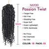 imagePassion Twist Hair  8 Packs 14 Inch Passion Twist Crochet Hair For Women Crochet Pretwisted Curly Hair Passion Twists Synthetic Braiding Hair Extensions 14 Inch 8 Packs T271 B
