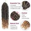 imagePassion Twist Hair  8 Packs 14 Inch Passion Twist Crochet Hair For Women Crochet Pretwisted Curly Hair Passion Twists Synthetic Braiding Hair Extensions 14 Inch 8 Packs T27T27
