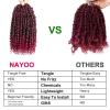 imagePassion Twist Hair  8 Packs 14 Inch Passion Twist Crochet Hair For Women Crochet Pretwisted Curly Hair Passion Twists Synthetic Braiding Hair Extensions 14 Inch 8 Packs T27TBUG