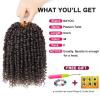 imagePassion Twist Hair  8 Packs 14 Inch Passion Twist Crochet Hair For Women Crochet Pretwisted Curly Hair Passion Twists Synthetic Braiding Hair Extensions 14 Inch 8 Packs T274
