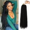 imagePassion Twist Hair  8 Packs 14 Inch Passion Twist Crochet Hair For Women Crochet Pretwisted Curly Hair Passion Twists Synthetic Braiding Hair Extensions 14 Inch 8 Packs T271 B