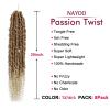imagePassion Twist Hair  8 Packs 14 Inch Passion Twist Crochet Hair For Women Crochet Pretwisted Curly Hair Passion Twists Synthetic Braiding Hair Extensions 14 Inch 8 Packs T27T27613
