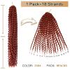 imagePassion Twist Hair  8 Packs 14 Inch Passion Twist Crochet Hair For Women Crochet Pretwisted Curly Hair Passion Twists Synthetic Braiding Hair Extensions 14 Inch 8 Packs T27350