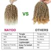 imagePassion Twist Hair  8 Packs 14 Inch Passion Twist Crochet Hair For Women Crochet Pretwisted Curly Hair Passion Twists Synthetic Braiding Hair Extensions 14 Inch 8 Packs T27T27613
