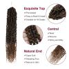 imagePassion Twist Hair  8 Packs 14 Inch Passion Twist Crochet Hair For Women Crochet Pretwisted Curly Hair Passion Twists Synthetic Braiding Hair Extensions 14 Inch 8 Packs T27T30