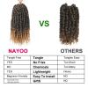 imagePassion Twist Hair  8 Packs 14 Inch Passion Twist Crochet Hair For Women Crochet Pretwisted Curly Hair Passion Twists Synthetic Braiding Hair Extensions 14 Inch 8 Packs T27T27