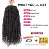 imagePassion Twist Hair  8 Packs 14 Inch Passion Twist Crochet Hair For Women Crochet Pretwisted Curly Hair Passion Twists Synthetic Braiding Hair Extensions 14 Inch 8 Packs T274