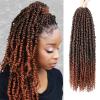 imagePassion Twist Hair  8 Packs 14 Inch Passion Twist Crochet Hair For Women Crochet Pretwisted Curly Hair Passion Twists Synthetic Braiding Hair Extensions 14 Inch 8 Packs T27T350