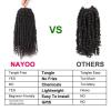 imagePassion Twist Hair  8 Packs 14 Inch Passion Twist Crochet Hair For Women Crochet Pretwisted Curly Hair Passion Twists Synthetic Braiding Hair Extensions 14 Inch 8 Packs T274