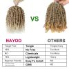 imagePassion Twist Hair  8 Packs 14 Inch Passion Twist Crochet Hair For Women Crochet Pretwisted Curly Hair Passion Twists Synthetic Braiding Hair Extensions 14 Inch 8 Packs T27T27613