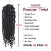 imagePassion Twist Hair  8 Packs 14 Inch Passion Twist Crochet Hair For Women Crochet Pretwisted Curly Hair Passion Twists Synthetic Braiding Hair Extensions 14 Inch 8 Packs T271B