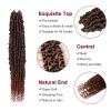 imagePassion Twist Hair  8 Packs 14 Inch Passion Twist Crochet Hair For Women Crochet Pretwisted Curly Hair Passion Twists Synthetic Braiding Hair Extensions 14 Inch 8 Packs T27T350