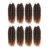 imagePassion Twist Hair  8 Packs 14 Inch Passion Twist Crochet Hair For Women Crochet Pretwisted Curly Hair Passion Twists Synthetic Braiding Hair Extensions 14 Inch 8 Packs T27T30