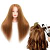 imageMannequin Head Human Hair 26 Inch Mannequin Head with Hair and Stand 60 Real Hair Mannequin Head for Kids Cosmetology mannequin head for braiding Mannequins Doll Head to Practice HairstylesBlonde