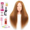 imageMannequin Head Human Hair 26 Inch Mannequin Head with Hair and Stand 60 Real Hair Mannequin Head for Kids Cosmetology mannequin head for braiding Mannequins Doll Head to Practice HairstylesBlonde 27