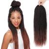 imageNAYOO Senegalese Twist Crochet Hair For Black Women  8 Packs 35 StrandsPack Small Twist Crochet Braids Hair Hot Water Setting Crochet Braiding Hair Straight Ends18 Inch 1BT350
