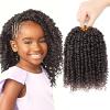 imagePassion Twist Hair  8 Packs 14 Inch Passion Twist Crochet Hair For Women Crochet Pretwisted Curly Hair Passion Twists Synthetic Braiding Hair Extensions 14 Inch 8 Packs T274