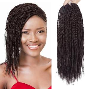 imageNAYOO Senegalese Twist Crochet Hair For Black Women  8 Packs 35 StrandsPack Small Twist Crochet Braids Hair Hot Water Setting Crochet Braiding Hair Straight Ends18 Inch 1B4