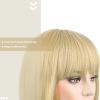 imageNAYOO Blonde Bob Wig with Bangs 12 Inch Short Blonde Wigs for Women Easy To Wear Straight Bob Wig Natural Look Colorful Wigs With Bangs Synthetic Wig For Everyday Use Parties613613