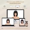 imageNAYOO Blonde Bob Wig with Bangs 12 Inch Short Blonde Wigs for Women Easy To Wear Straight Bob Wig Natural Look Colorful Wigs With Bangs Synthetic Wig For Everyday Use Parties613Black