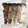 imageNAYOO Black Wigs with Bangs for Women Long Curly Wavy Hair Wigs Heat Resistant Synthetic Fiber Wigs for Daily Party Use 26 Inches BlackOmbre Blonde