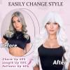 imageNAYOO Blonde Wigs with Bangs for Women Long Curly Wavy Hair Wigs Heat Resistant Synthetic Fiber Wigs for Daily Party Use 26 Inches Dirty BlondeWhite