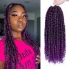imageNice One PreTwisted Passion Twist Hair 8 Packs 112 Strands Pre Looped Passion Twist Braiding Hair for Women Short Passion Twists Crochet Hair Extensions 20 Inch Pack of 8 1BTPURPLE