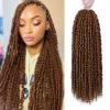 imageNice One PreTwisted Passion Twist Hair 8 Packs 112 Strands Pre Looped Passion Twist Braiding Hair for Women Short Passion Twists Crochet Hair Extensions 20 Inch Pack of 8 1B30