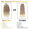 imageNice One PreTwisted Passion Twist Hair 8 Packs 112 Strands Pre Looped Passion Twist Braiding Hair for Women Short Passion Twists Crochet Hair Extensions 20 Inch Pack of 8 1BT27613