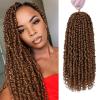 imageNice One PreTwisted Passion Twist Hair 8 Packs 112 Strands Pre Looped Passion Twist Braiding Hair for Women Short Passion Twists Crochet Hair Extensions 20 Inch Pack of 8 1B30