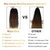 imageNice One PreTwisted Passion Twist Hair 8 Packs 112 Strands Pre Looped Passion Twist Braiding Hair for Women Short Passion Twists Crochet Hair Extensions 20 Inch Pack of 8 1BT1B3027