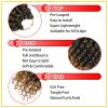 imageNice One PreTwisted Passion Twist Hair 8 Packs 112 Strands Pre Looped Passion Twist Braiding Hair for Women Short Passion Twists Crochet Hair Extensions 20 Inch Pack of 8 1BT27