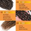 imageNice One PreTwisted Passion Twist Hair 8 Packs 112 Strands Pre Looped Passion Twist Braiding Hair for Women Short Passion Twists Crochet Hair Extensions 20 Inch Pack of 8 1BT30